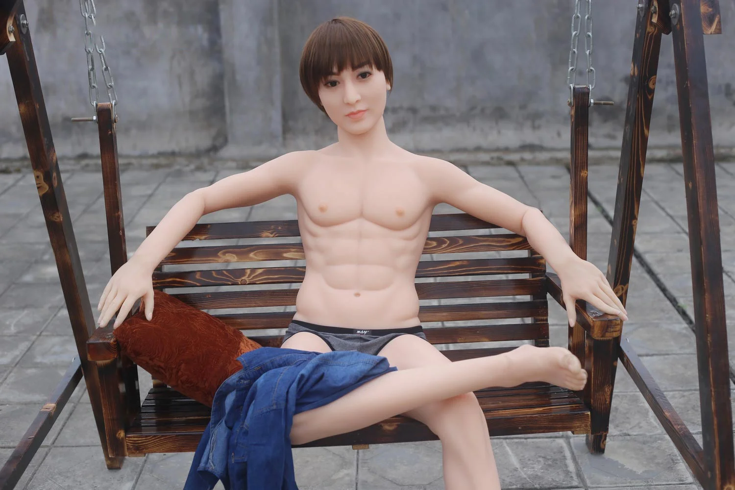 Male Sex Doll With Clothes On Thigh