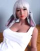 Sex doll in white clothes