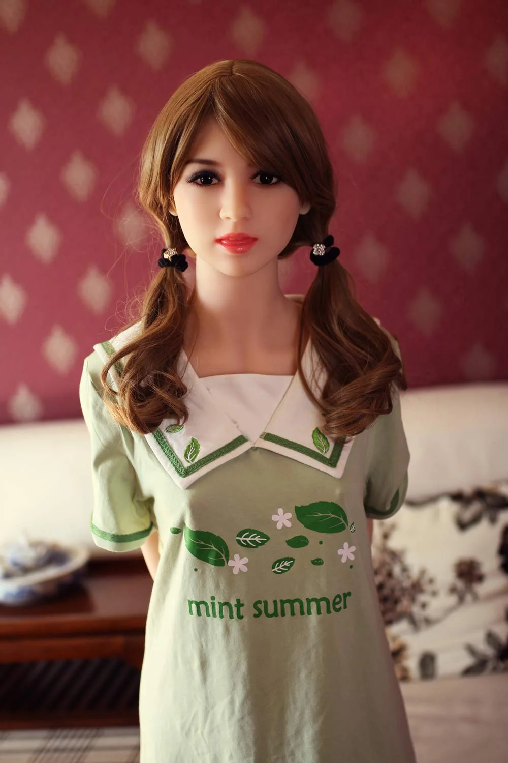 Sex doll with hands behind back