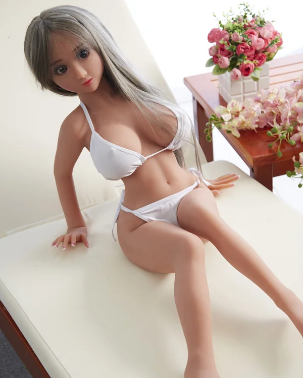 Small sex doll with long hair