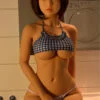 real life sex doll with brown wig