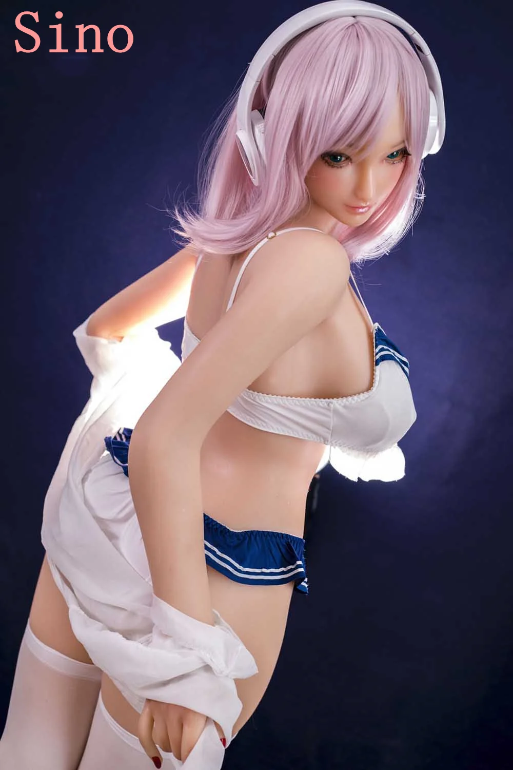 Anime Sex doll in white sexy underwear