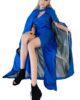 Pick up a silicone sex doll with a blue cloak