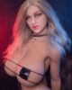 Big breasted sex doll with blond hair