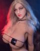 Big breasted sex doll with blond hair