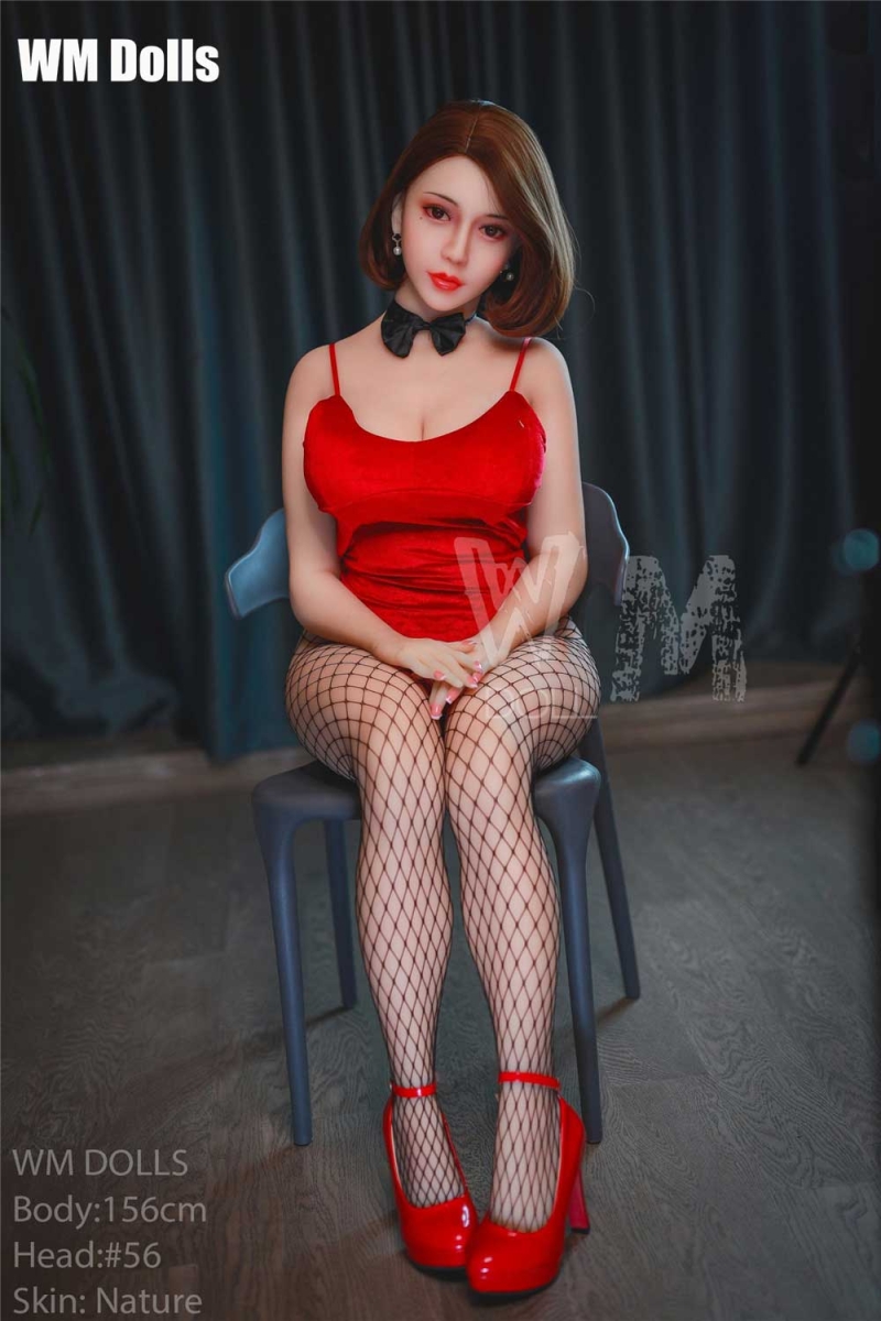 Big breasted sex doll with hands together