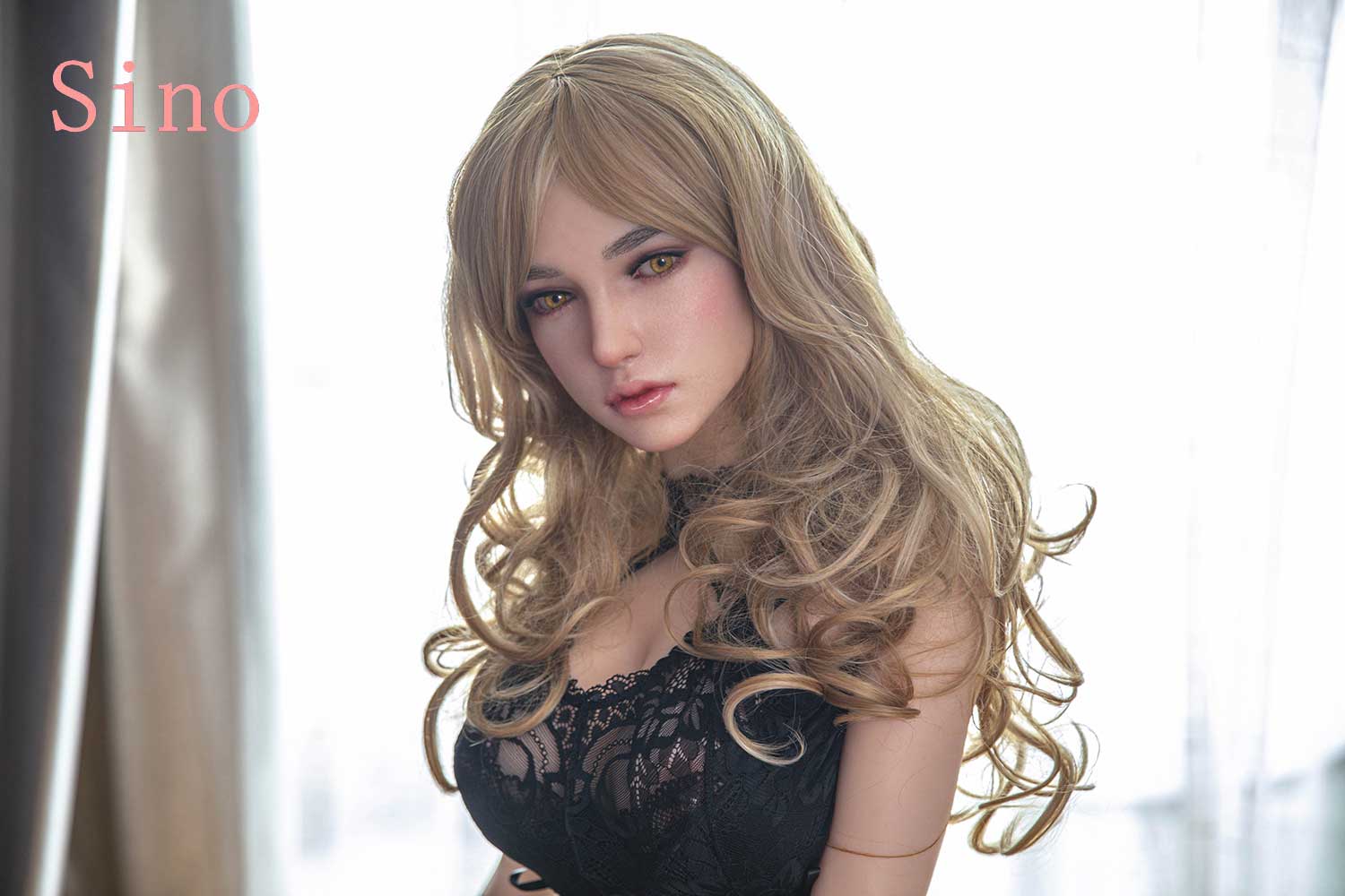 Brown silicone sex doll...