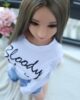 Grey-haired mini sex doll