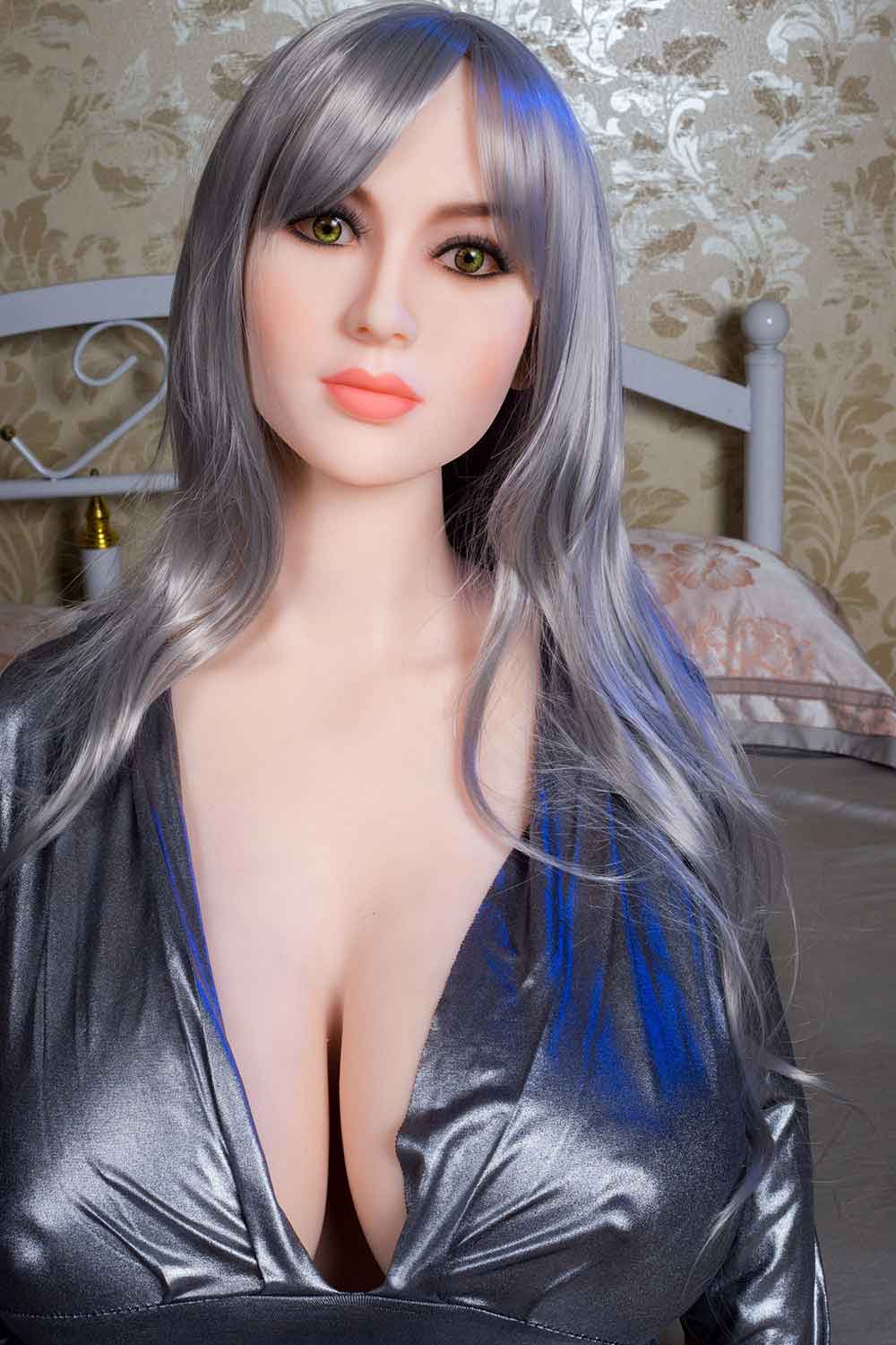 Newest Latin Big Breast Full Size Sex Doll With Gray Hair