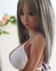 Mini sex doll in white bikini