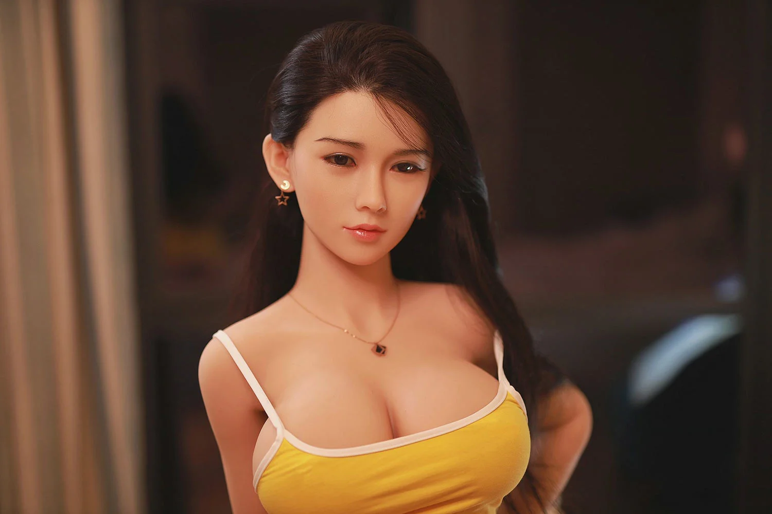 Sex doll with necklace