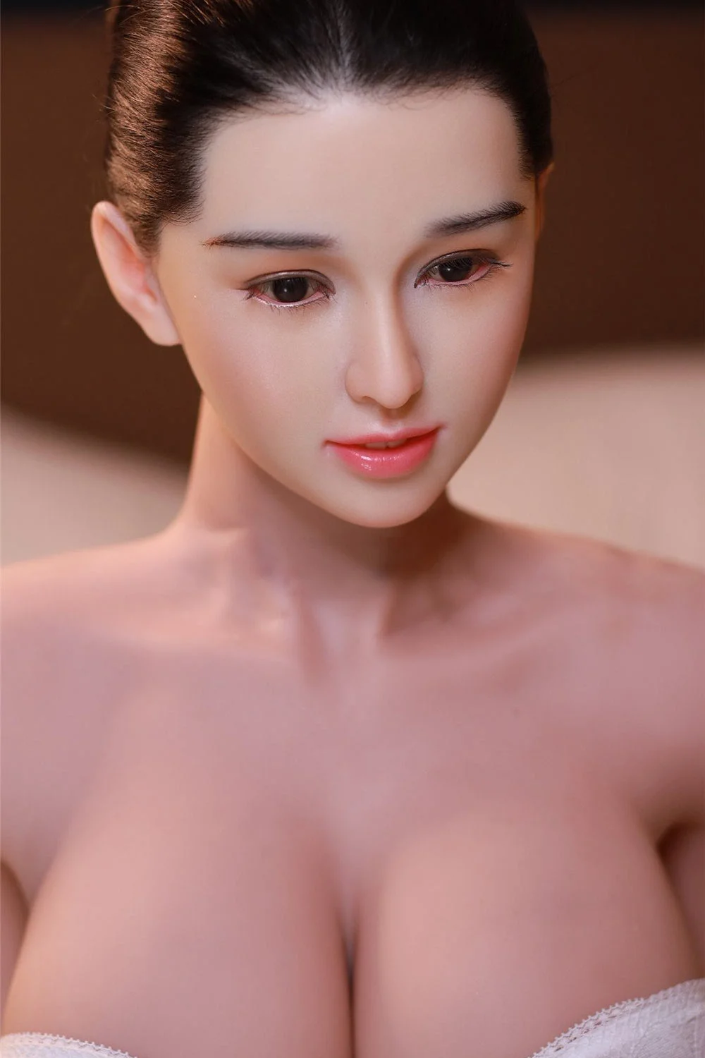 Sex doll with red lips