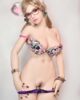 Silicone sex doll with underwear removed and vagina exposed