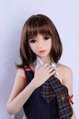Black eyed mini sex doll