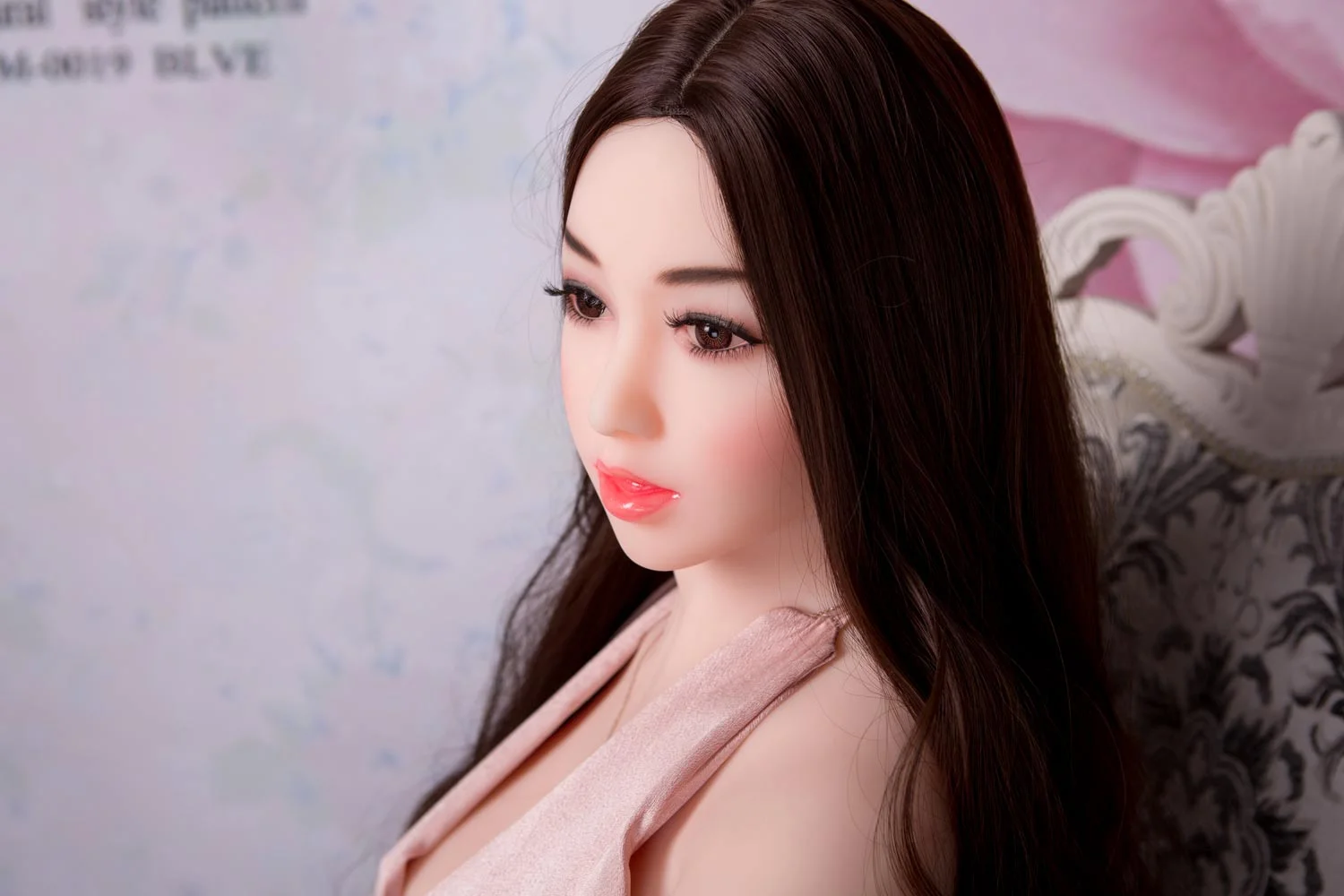 Black long-haired sex doll