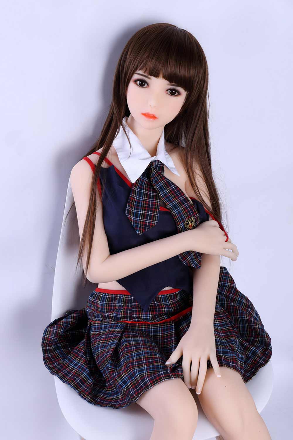 Mini sex doll undressing