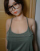 Sex doll with glasses
