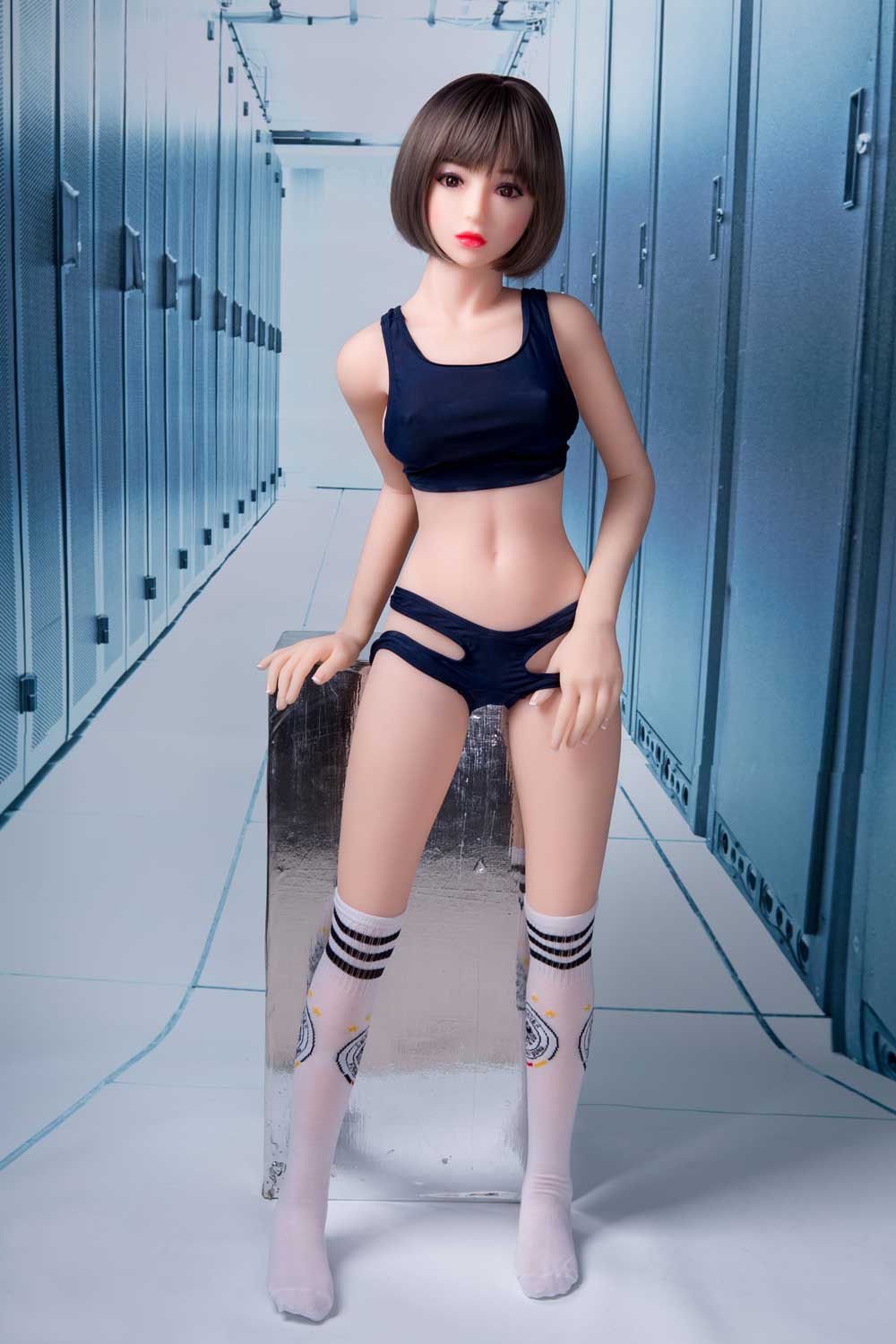 Sex doll with hands on panties