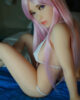 Sex doll with pink lips