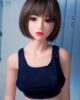 Sex doll with red lips