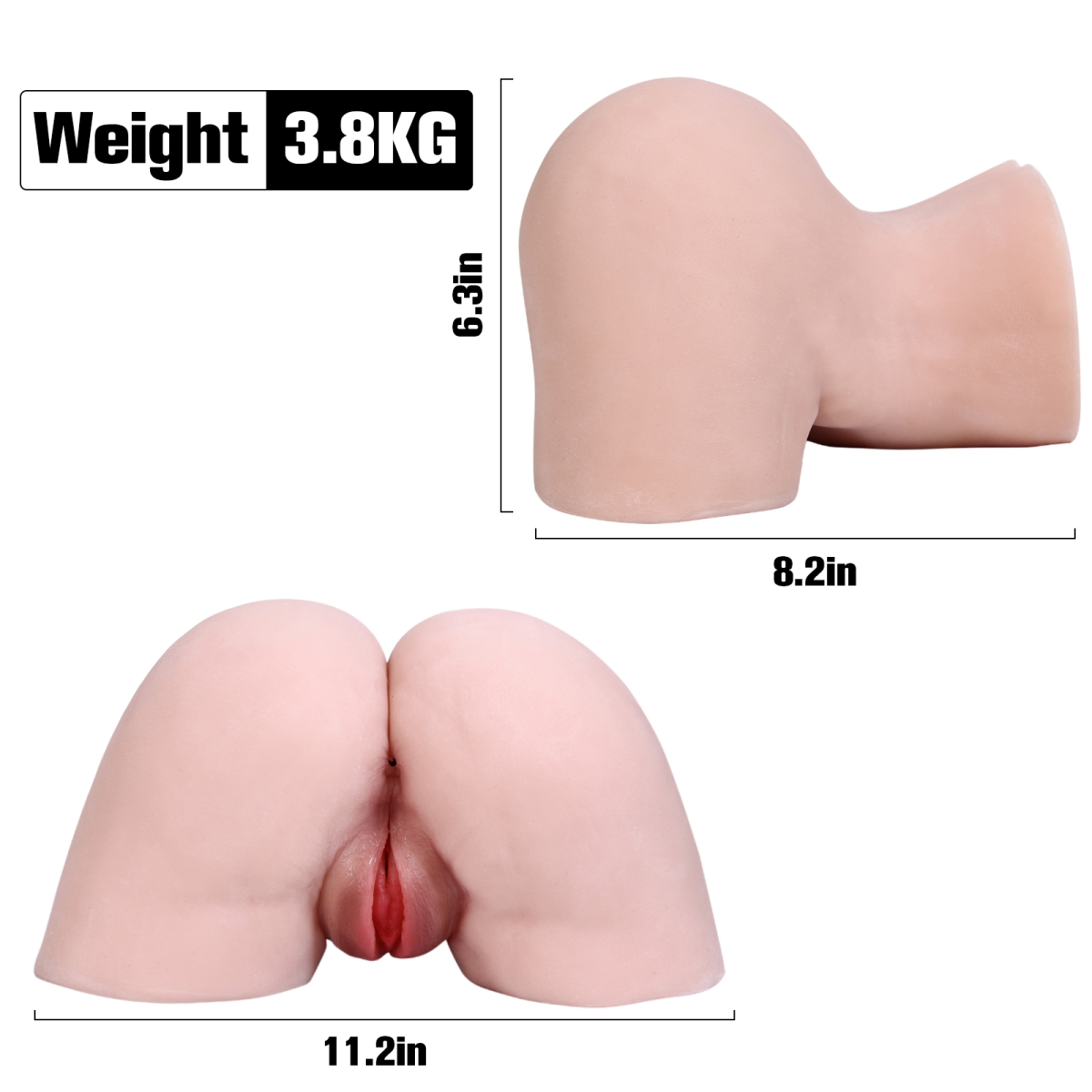 Ass torso with red labia