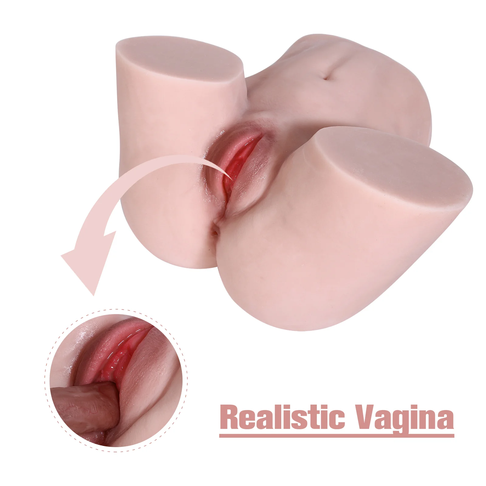 The penis is inserted into the ass torso of the vagina