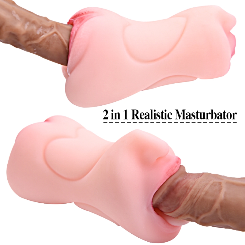 Torso doll with penis in mouth
