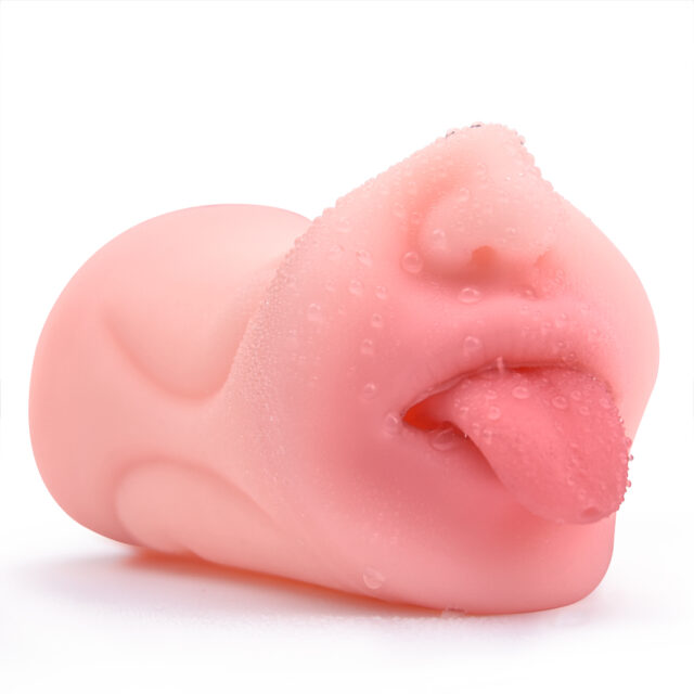 Torso doll with tongue sticking out