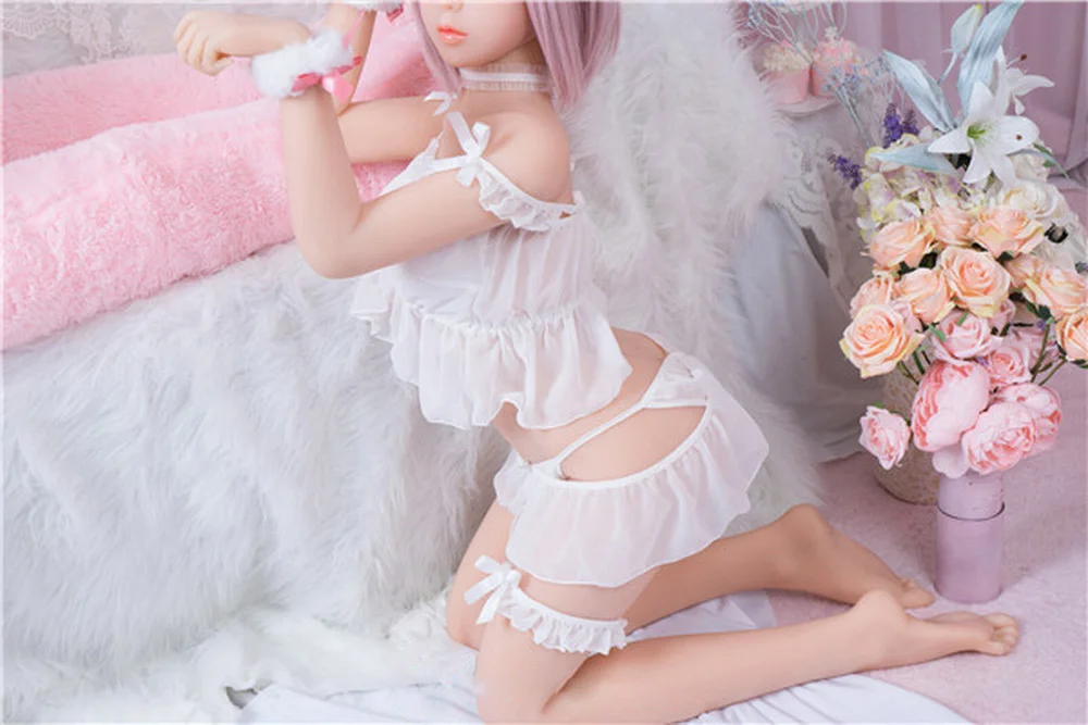 Anime sex doll in white lace clothes