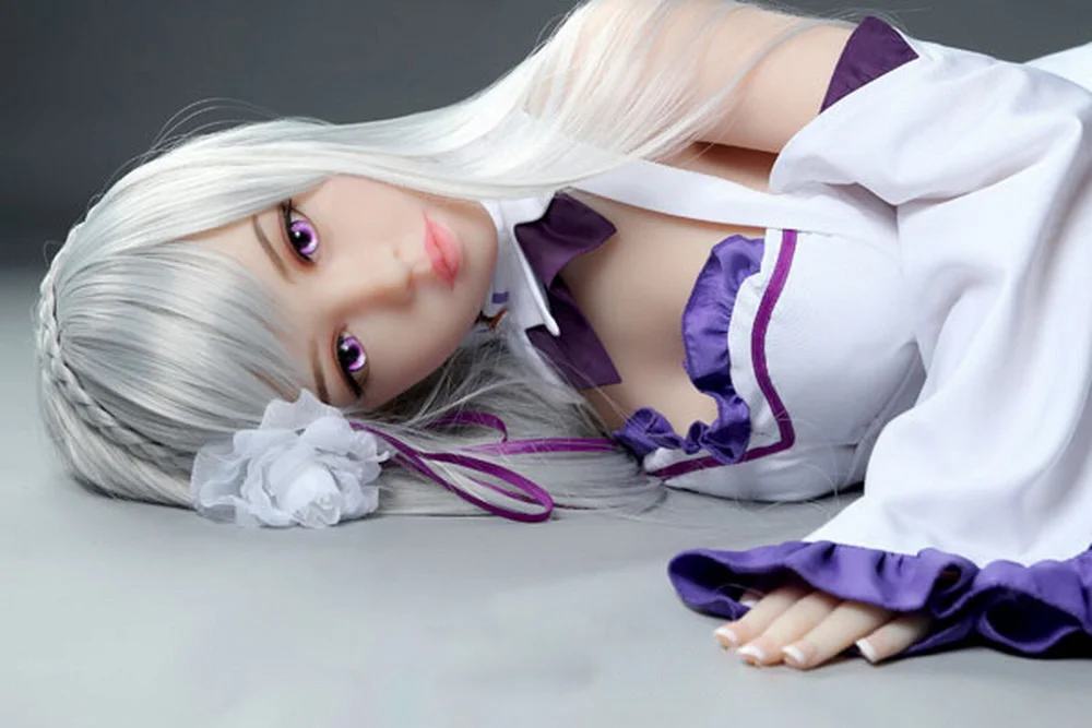2021 New Japanese Life Size Anime Sex Doll- Louann Anime sex doll lying on the ground