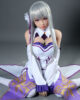 Anime sex doll sitting with legs spread out