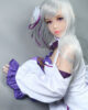 Anime sex doll with both hands on the floor