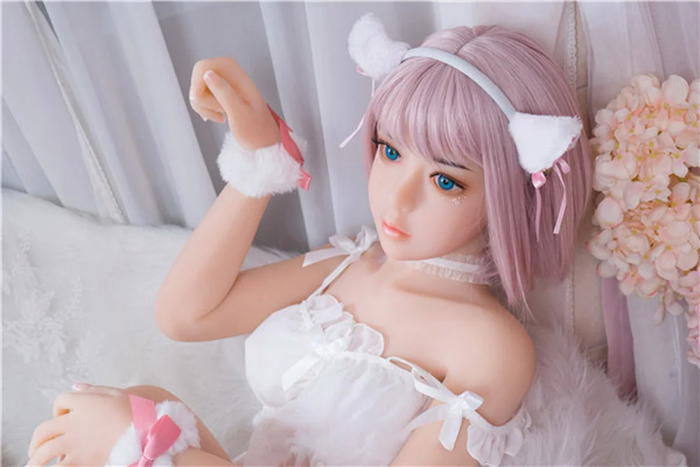 Anime sex doll with cat ears headband