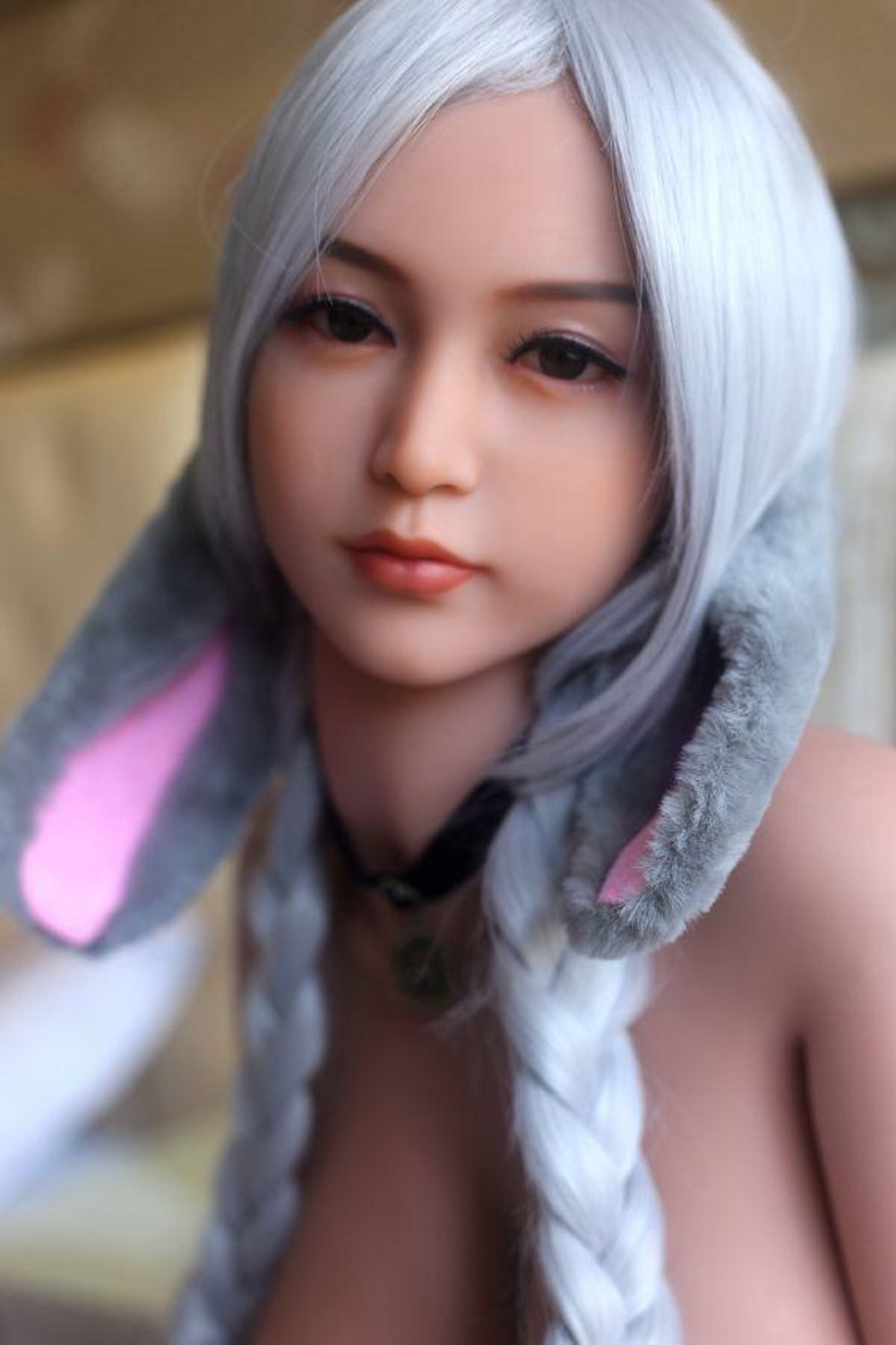 BBW sex doll with big black eyes