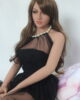 Sex doll in black clothes