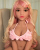 Cheap Lifelike Skiny Pink Hair TPE Sex Doll