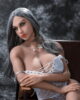 american sex doll wearing white lace