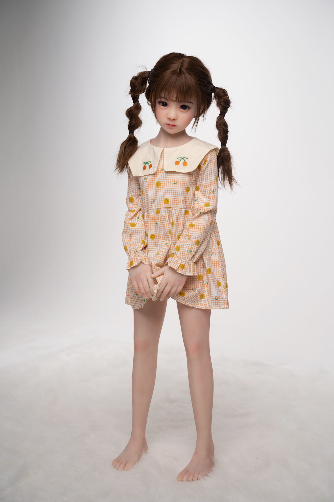 standing skinny mini doll
